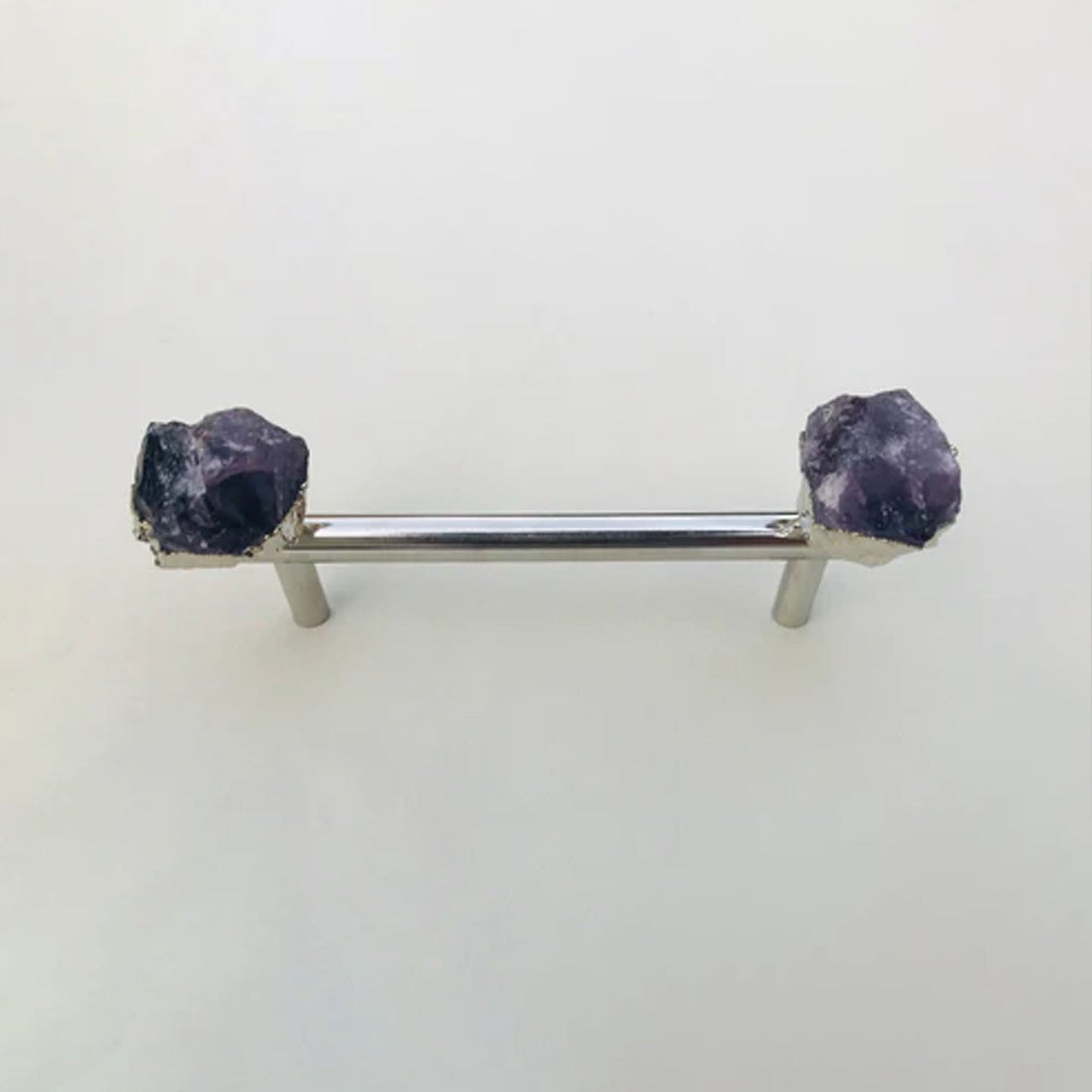 Set of 4 - Cabinet/Door/Drawer/Kitchen Handle and Pull - Amethyst/Agate/Quartz stainless steel handles