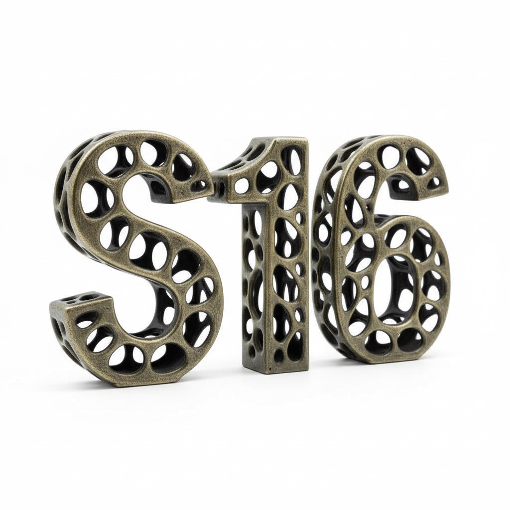 Personalized Nickel Alphabet Letters | Custom Metal Decor