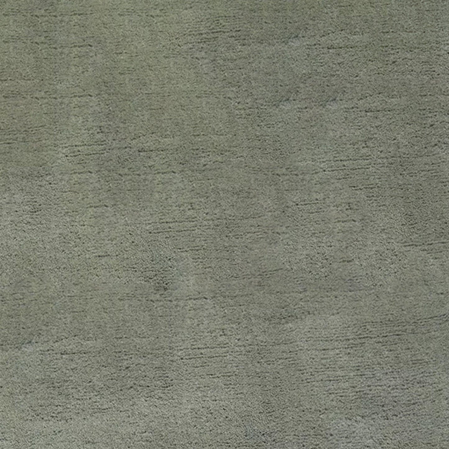 Grey Green Solid Hand-Tufted Pure Wool Rug