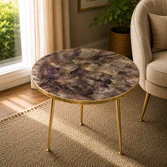 Amethyst Round Side Table
