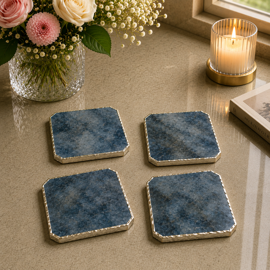 Labradorite Coasters – Set of 4