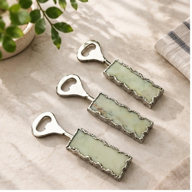 White Marble Bottle Openers – Set of 3