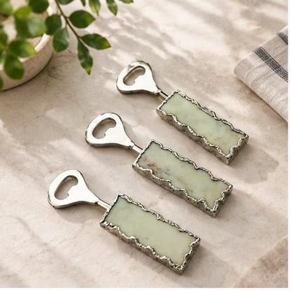 White Marble Bottle Openers – Set of 3