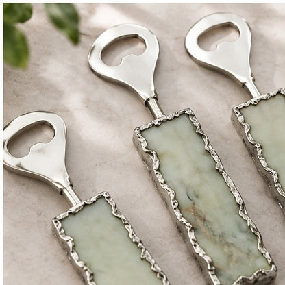 White Marble Bottle Openers – Set of 3