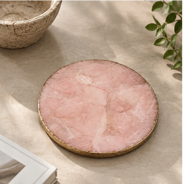 Rose Quartz Lazy Susan