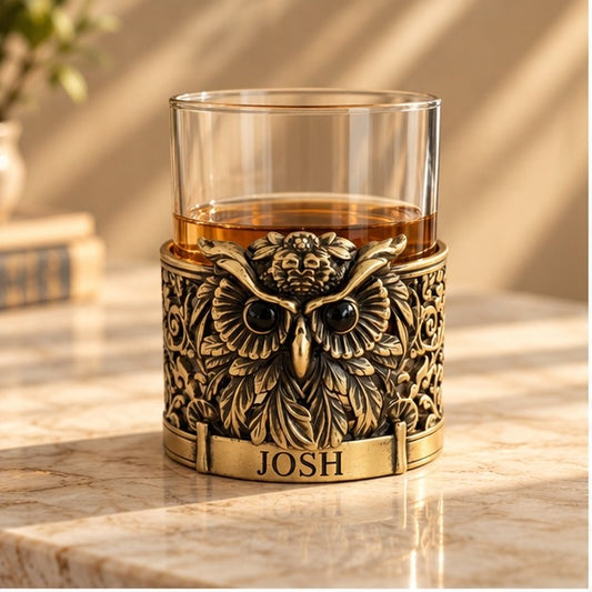 Personalised Whisky Glass – The Owl