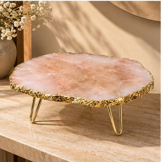 Rose Quartz Cake Stand