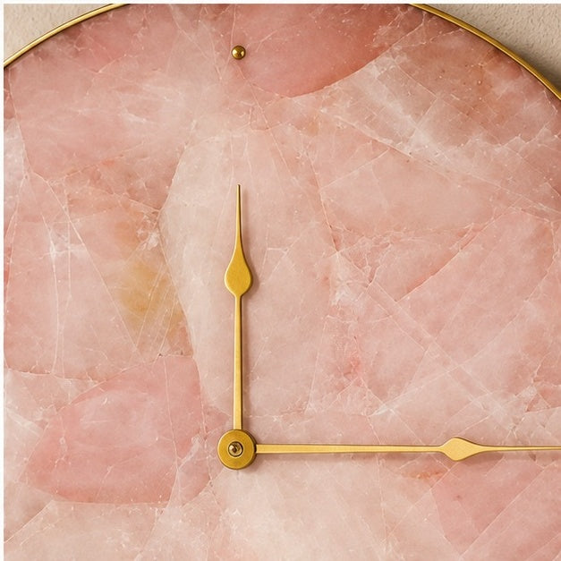 Rose Quartz Circular Wall Clock
