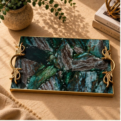 Green Aventurine Rectangular Tray