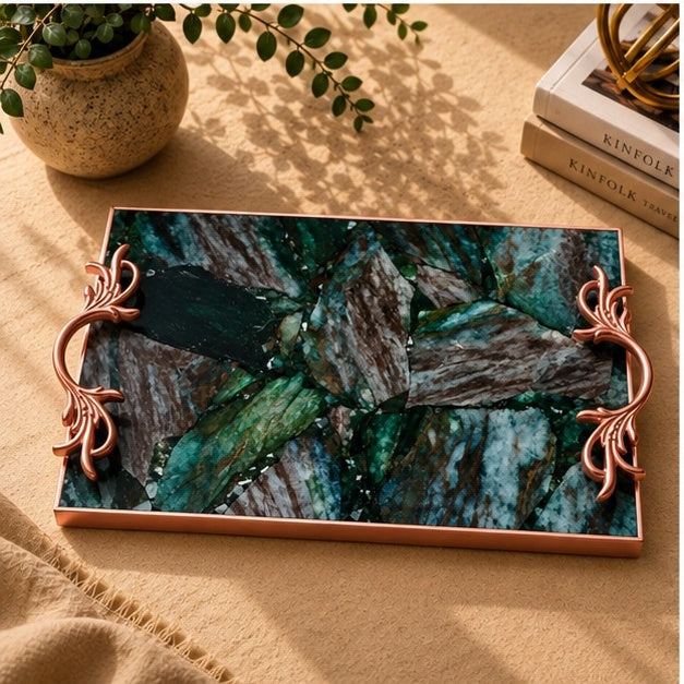 Green Aventurine Rectangular Tray
