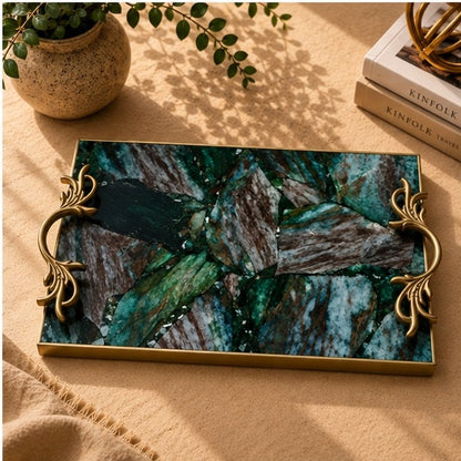 Green Aventurine Rectangular Tray