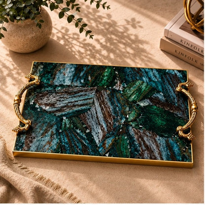 Green Aventurine Rectangular Tray