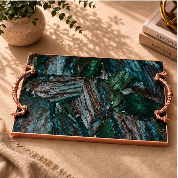 Green Aventurine Rectangular Tray