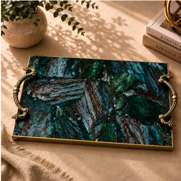 Green Aventurine Rectangular Tray