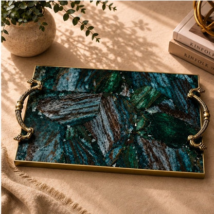 Green Aventurine Rectangular Tray