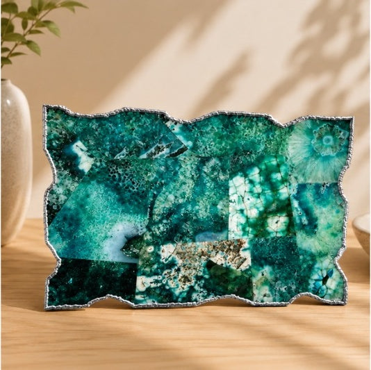 Composite Green Agate Cheese Platter