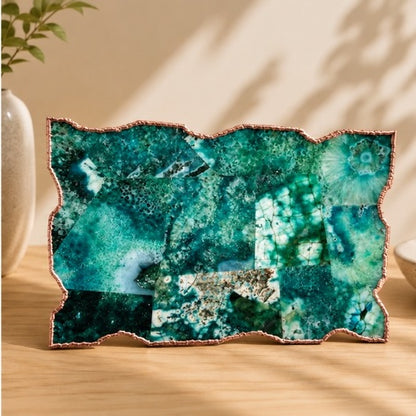 Composite Green Agate Cheese Platter