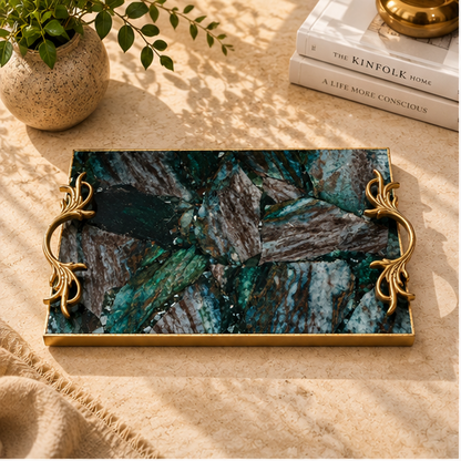 Green Aventurine Rectangular Tray
