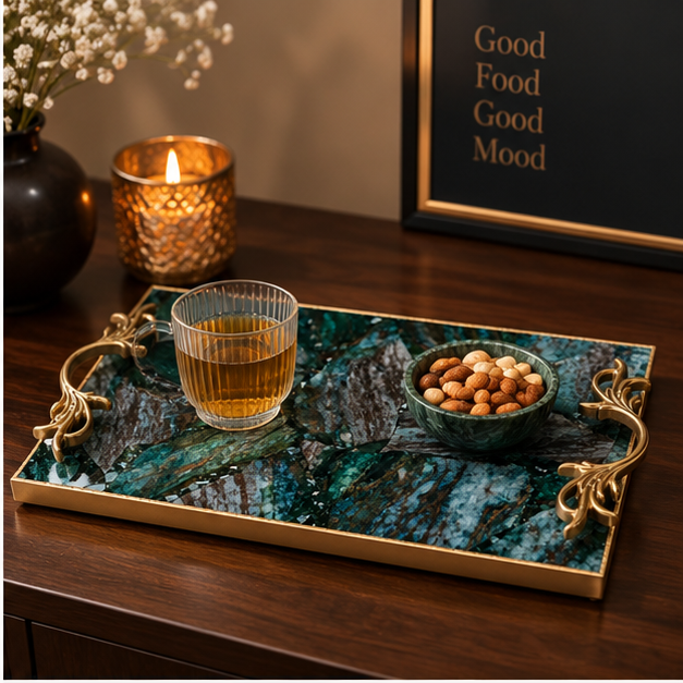 Green Aventurine Rectangular Tray