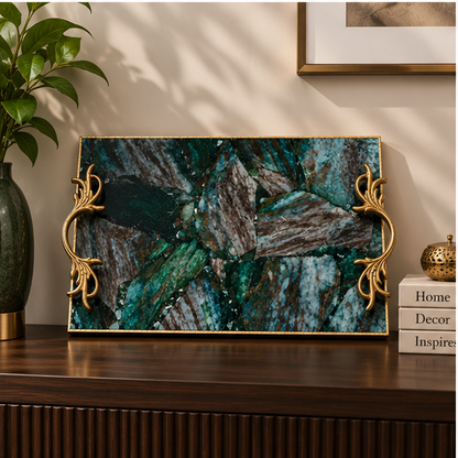 Green Aventurine Rectangular Tray