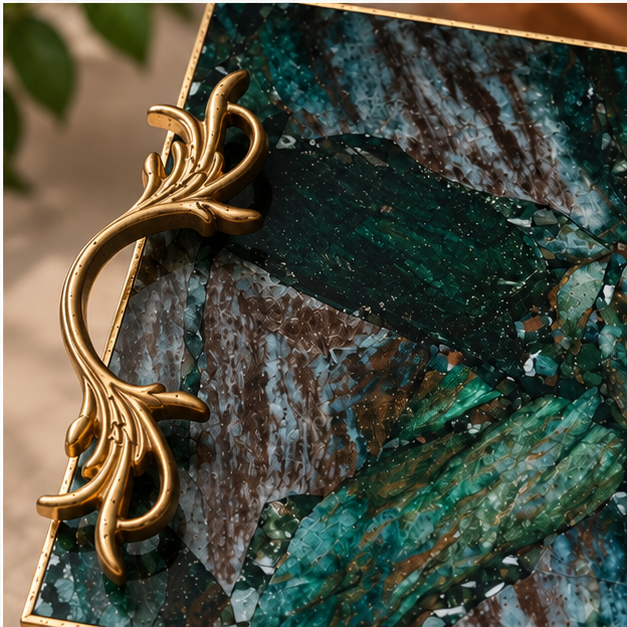 Green Aventurine Rectangular Tray