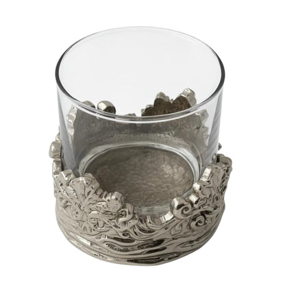 Intricate Baroque Crown Whisky Glasses | Statement Barware & Luxury Drinkware |  | Set of 2 & Set of4