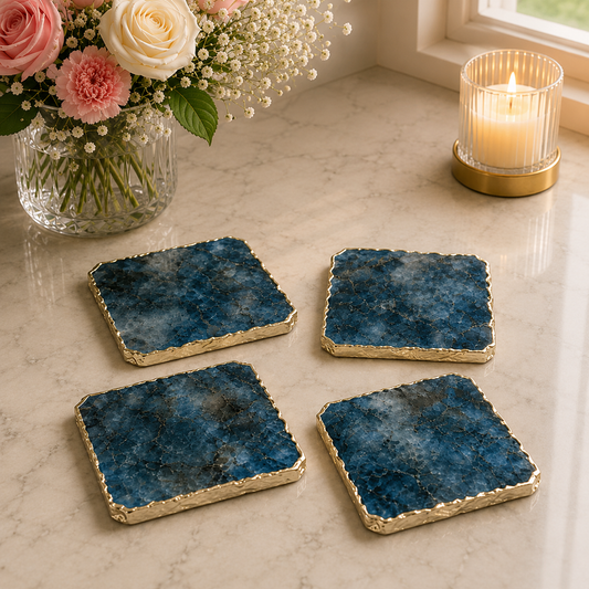 Kambaba Jasper Coasters – Set of 4