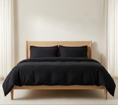 Pure Linen Duvet Cover Sets | 3 Piece Duvet Cover Set | Pre-washed | Ultra Soft | Luxury Bedding