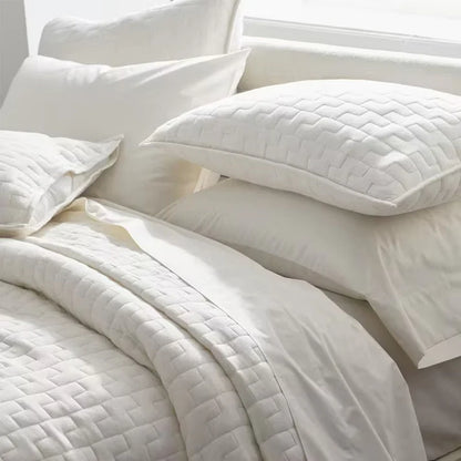 Diamond stitch - Pure Cotton Sateen Quilt Sets