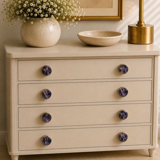 Amethyst Cabinet Knobs - Set of 4