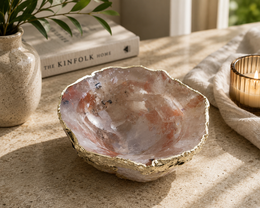 Clear Quartz Crystal Bowl