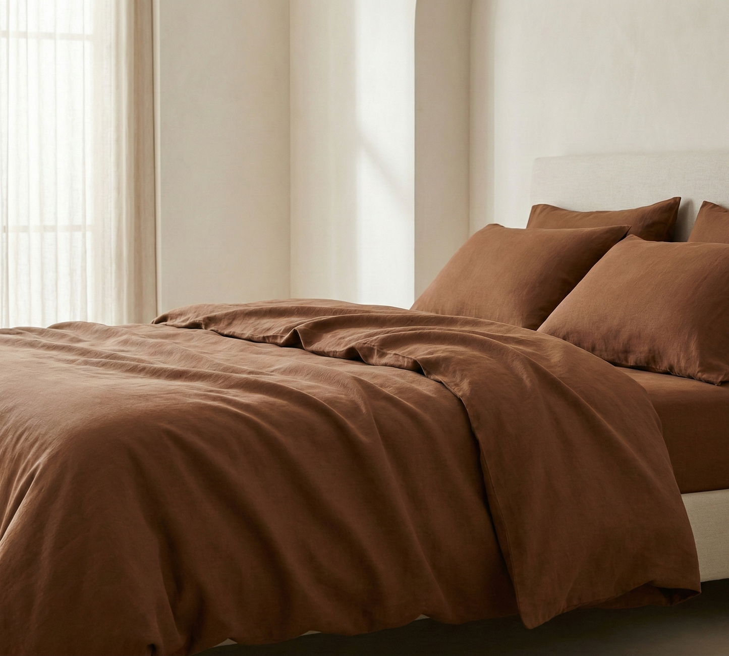 Pure Linen Duvet Cover Sets | 3 Piece Duvet Cover Set | Pre-washed | Ultra Soft | Luxury Bedding