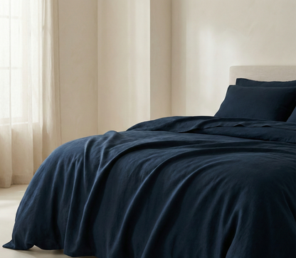 Pure Linen Duvet Cover Sets | 3 Piece Duvet Cover Set | Pre-washed | Ultra Soft | Luxury Bedding