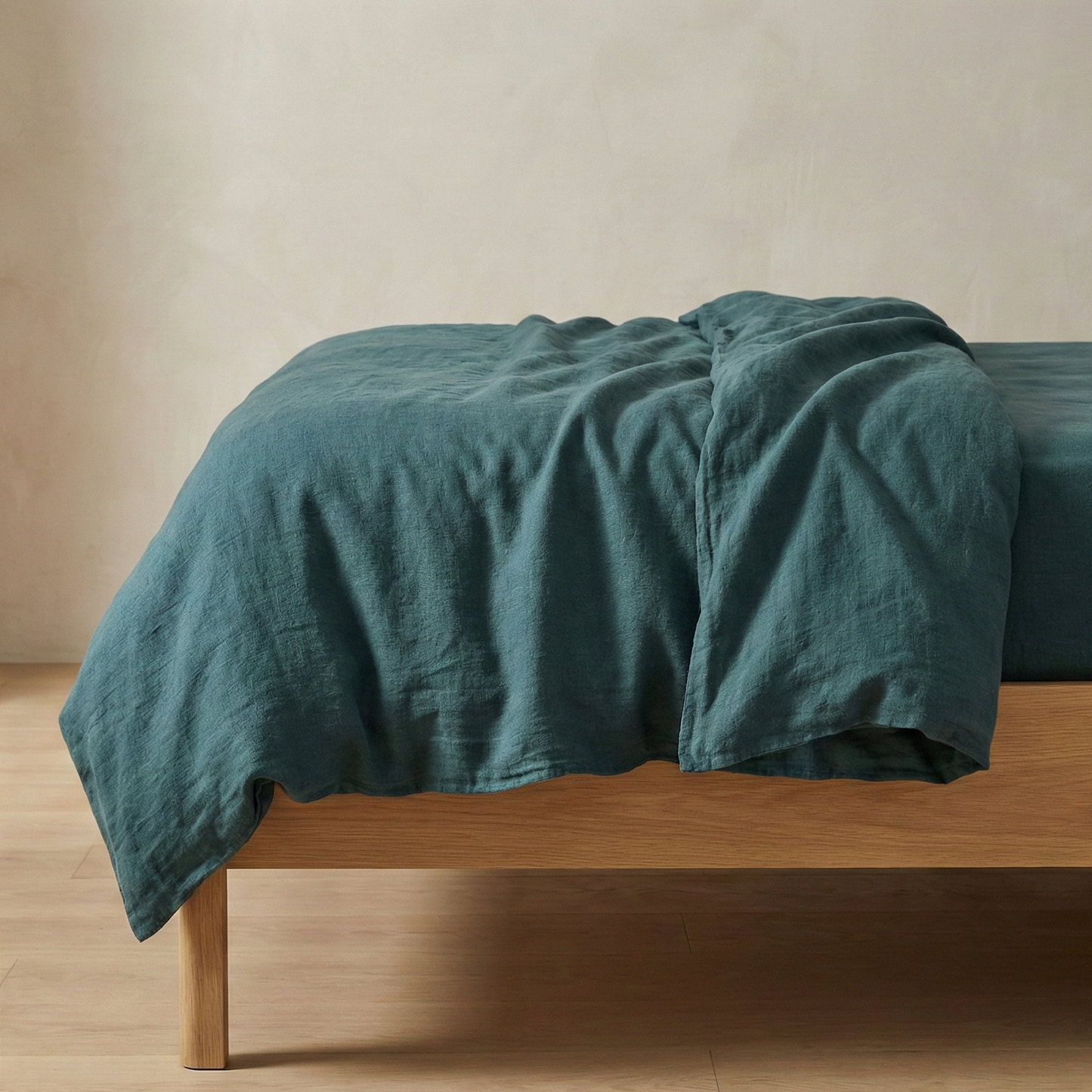 Linen Cotton Mix Duvet Set | 3 Piece Duvet Cover Set | Pre-washed