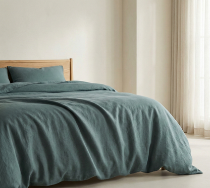 Pure Linen Duvet Cover Sets | 3 Piece Duvet Cover Set | Pre-washed | Ultra Soft | Luxury Bedding