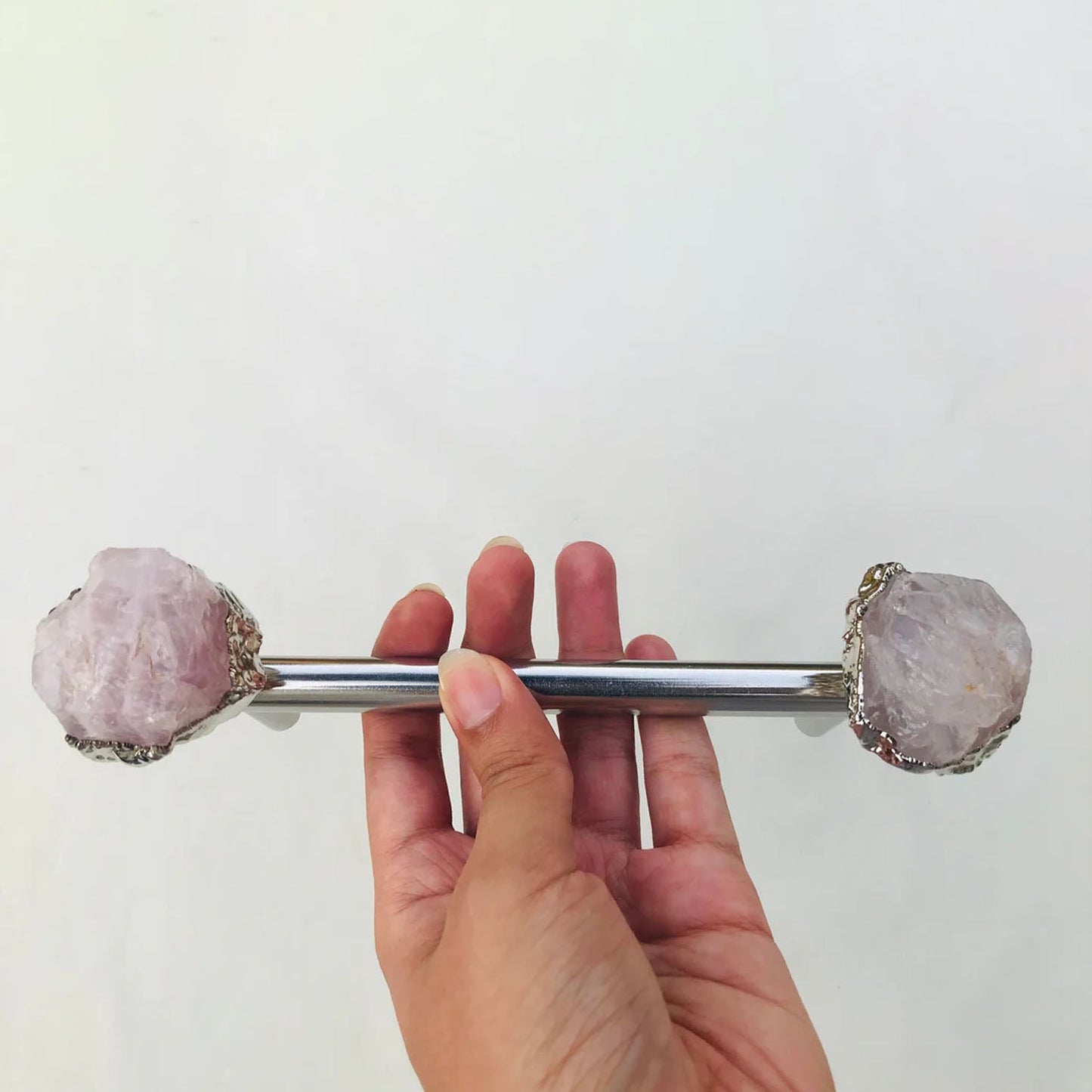 Set of 4 - Cabinet/Door/Drawer/Kitchen Handle and Pull - Rose Quartz/Agate stainless steel handles