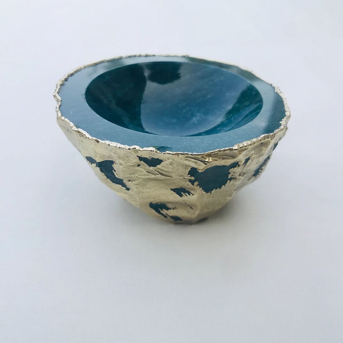 Green Blue Agate Geode Nut/trinket/Jewellery Bowl