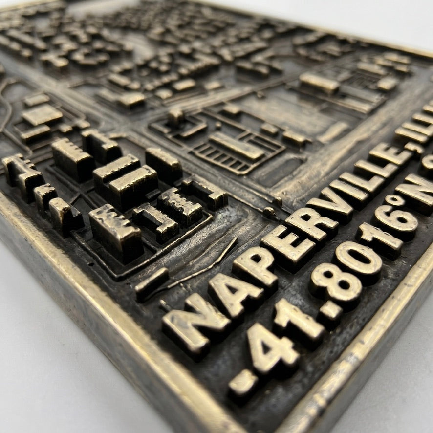 Location Map Plaque | Styled display, custom location sign