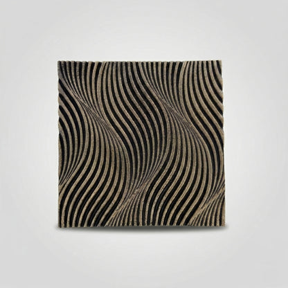 Geometric Dune Metal Wall Panels – Electroformed Copper & Brass Decorative Tile Set (Set of 4)