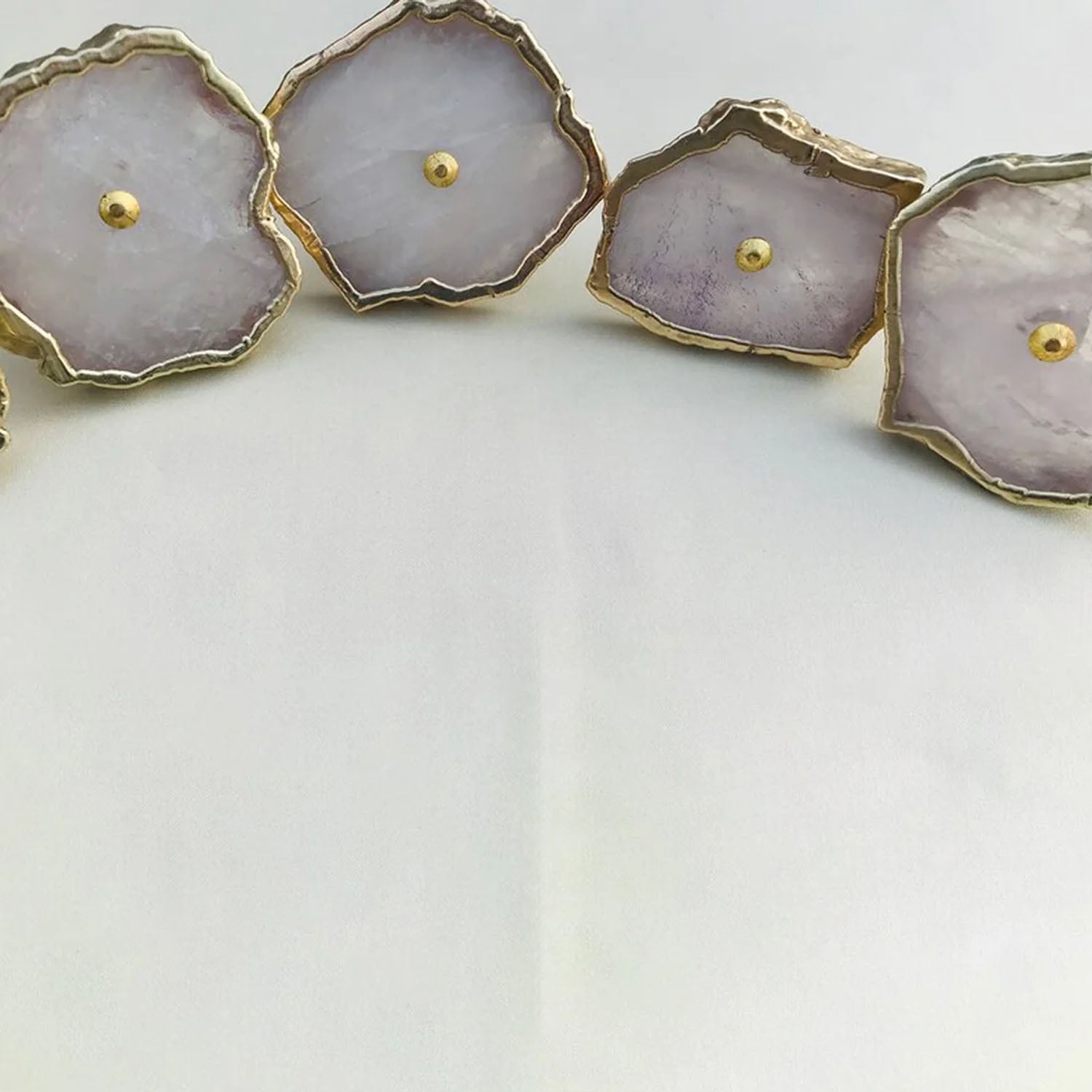 Rose Quartz Cabinet Pulls - Natural Stone Cabinet Hardware India - The Tangerine Store
