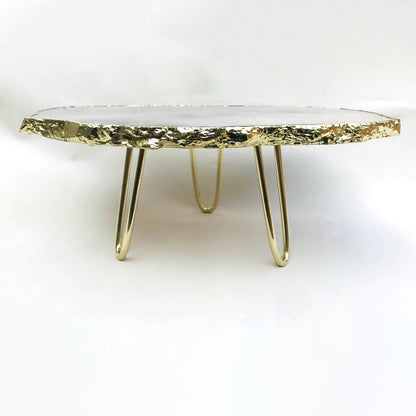 Grey Agate Quartz Cake Stand/Centrepiece/Display Stand/Tray