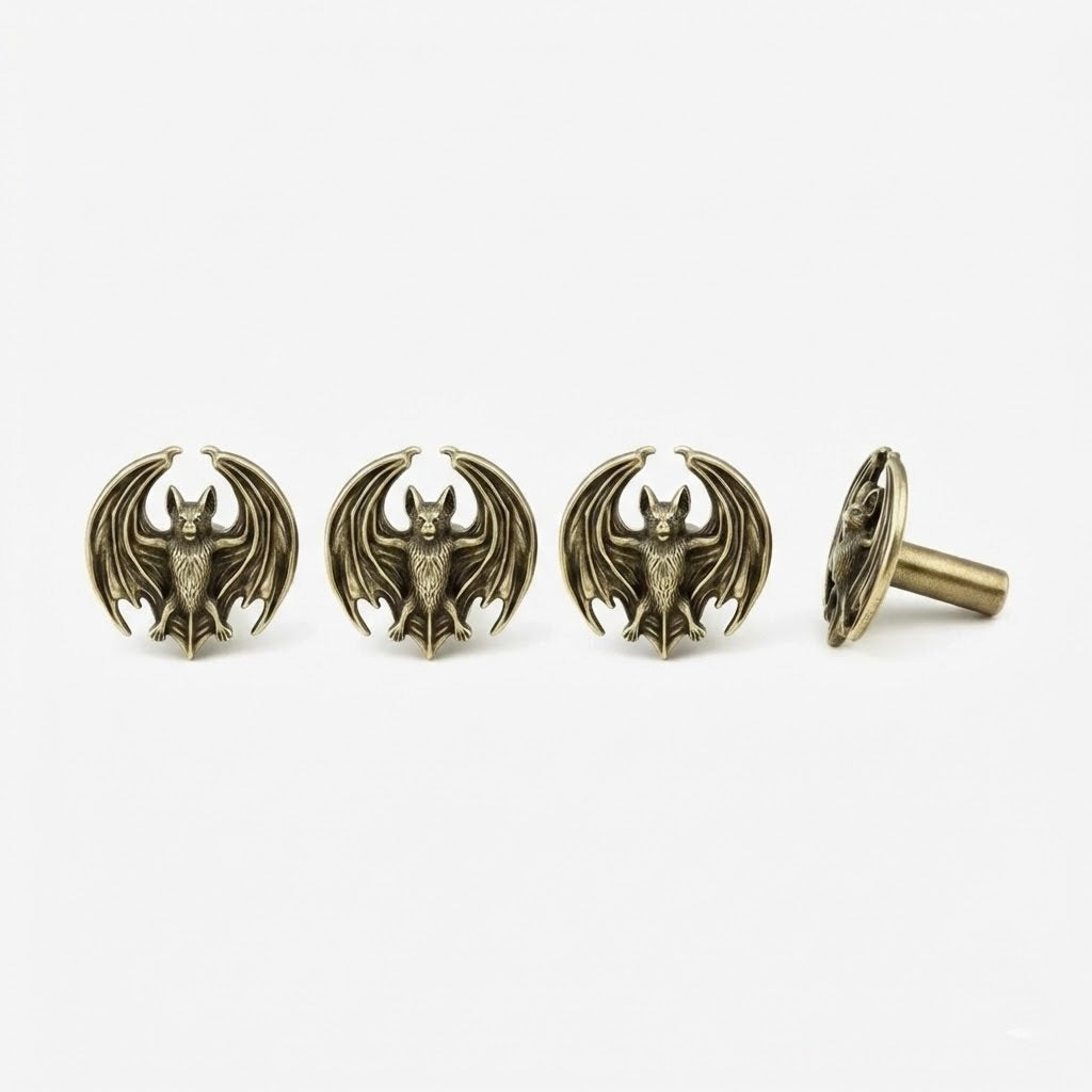 Antique Brass Bat Drawer Knobs