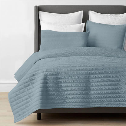 Channel stitch - Pure Linen Quilt Sets