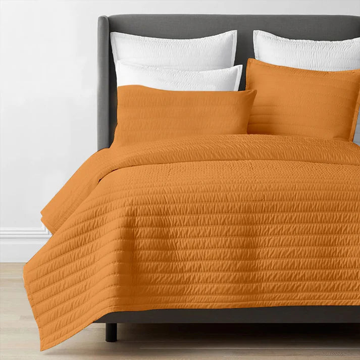 Channel stitch - Pure Linen Quilt Sets