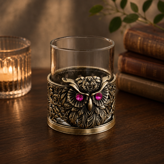 Owl Hand Whisky Glasses