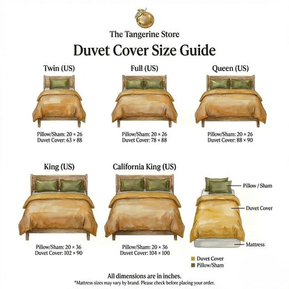 Linen Cotton Mix Duvet Set | 3 Piece Duvet Cover Set | Pre-washed