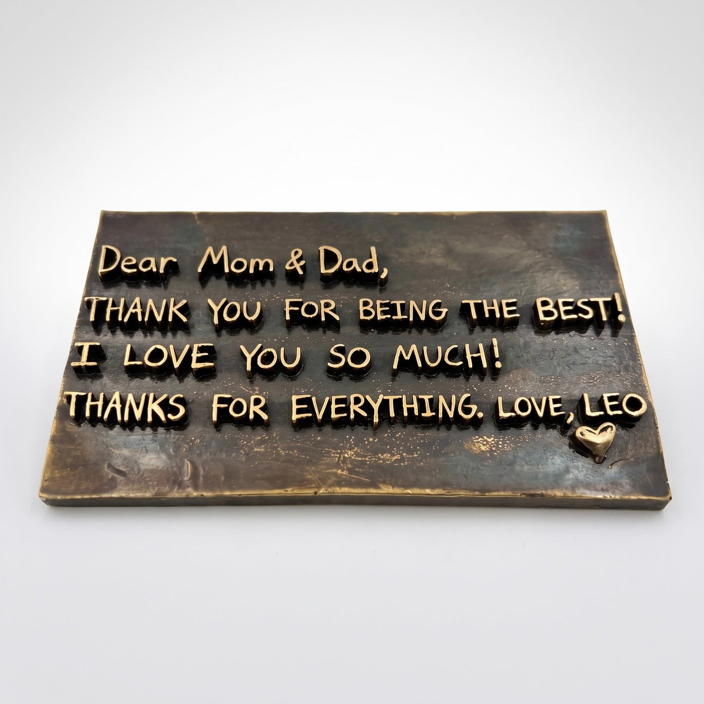 Personalized Handwritten Message Plaque | Custom Handwriting Metal Sign