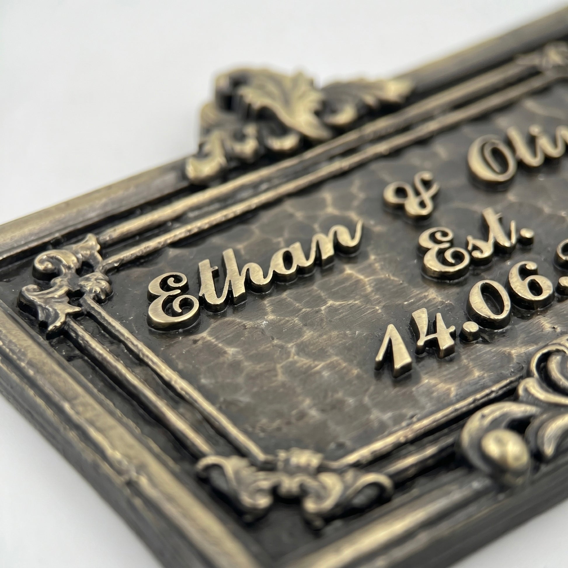 Family Name Plaque | Custom name and year, handcrafted