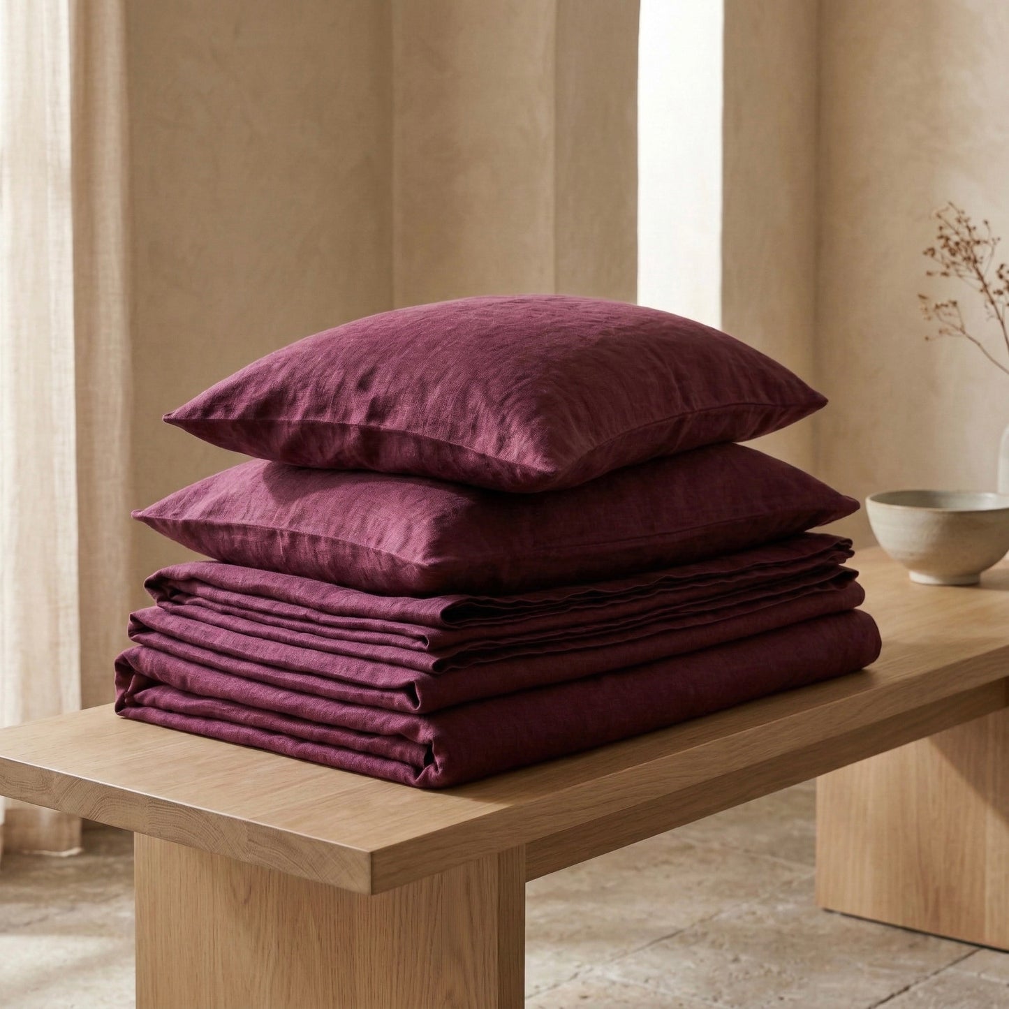 Pure Linen Sheet Sets - 100% Pure Linen | 4 Piece Sheet Set