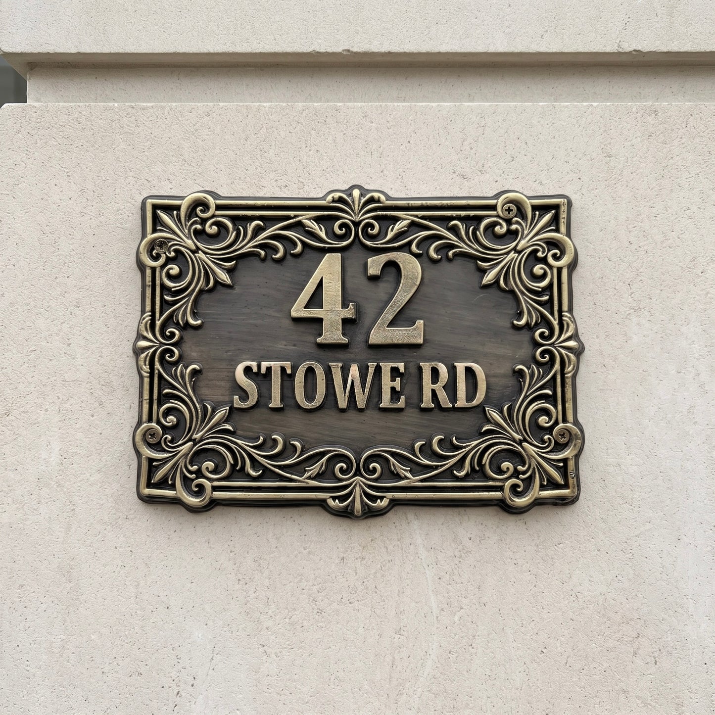 Victorian House Number Sign | Handcrafted Victorian-style address sign